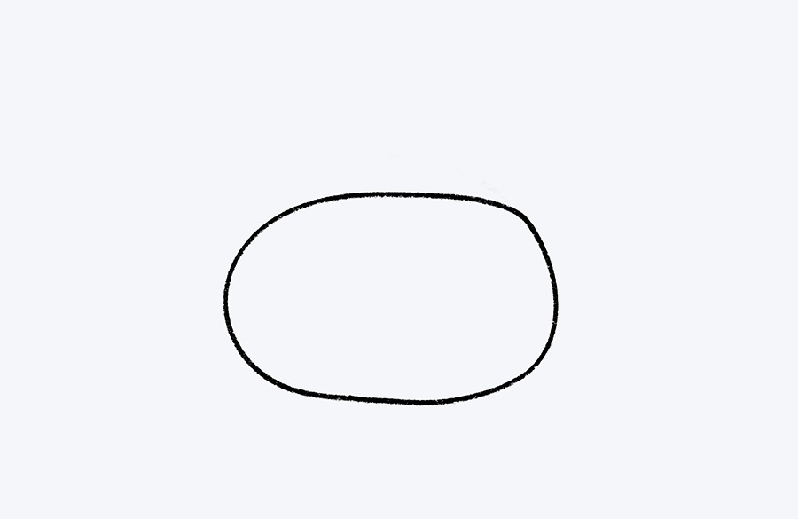 Cómo dibujar un auto fácil para niños, paso a paso. Paso 1.